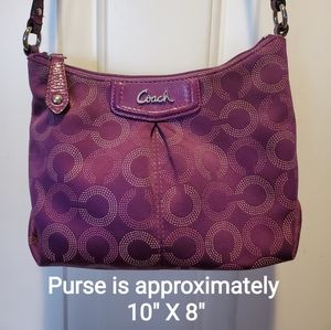 Coach Cross Body Purple Purse